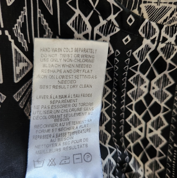 OLIVE & OAK Black White blouse - Picture 4 of 6